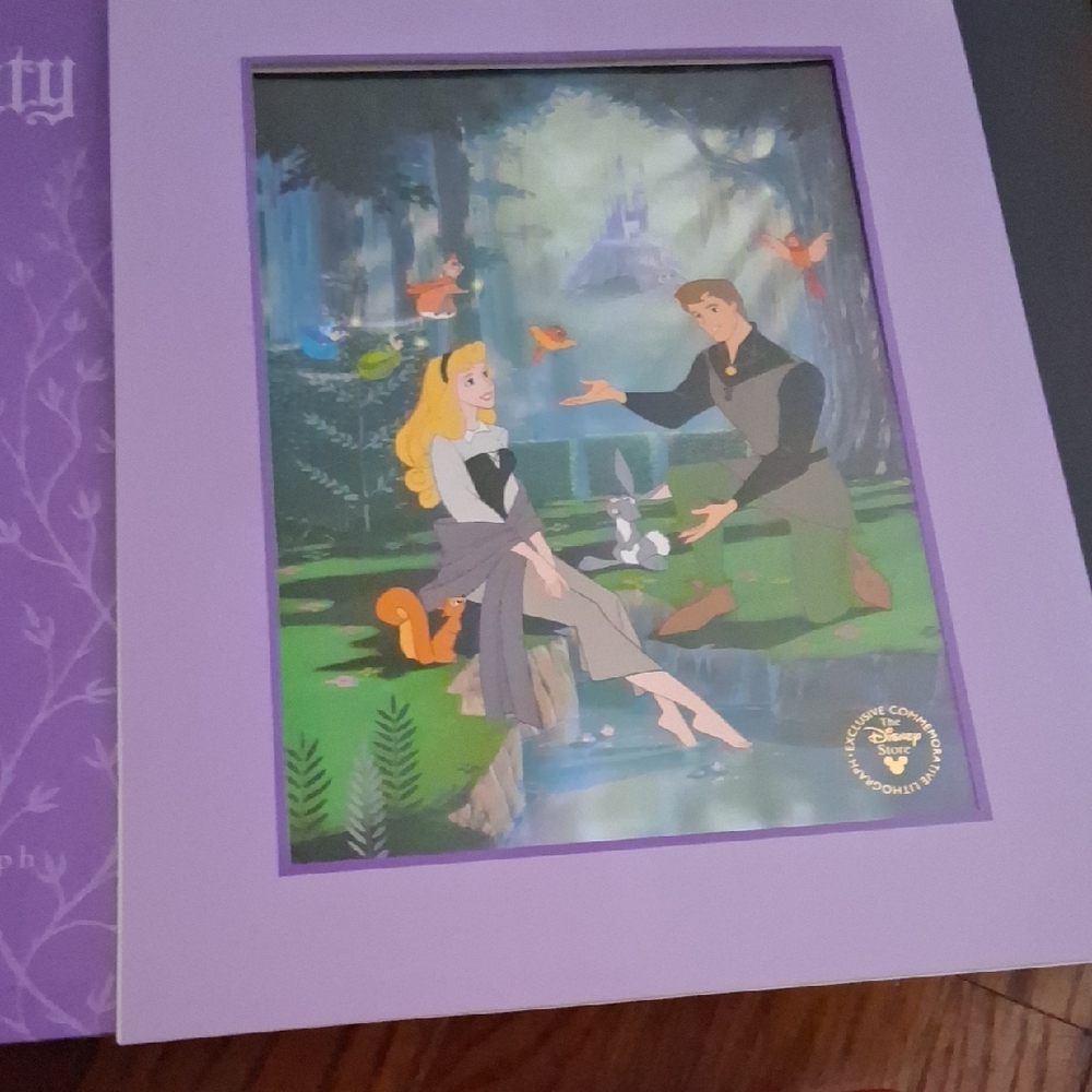 Disney Enchanted Forest Art with Purple Frame